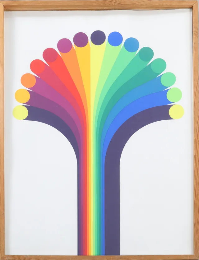WERNER PFEIFFER. Tillskriven. Färgserigrafi.