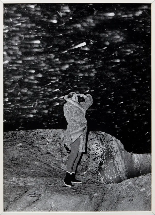 CURT WARÅS. "Ingrid Bergman Dannholmen", fotografi, signerad och daterad 1966.