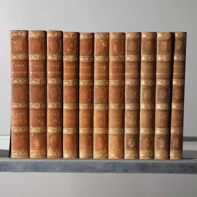 PERIODICALS. The Court Magazine, containing Original Papers, by Distinguished Writers, and finely engraved Portraits, Landscapes, and Costumes, from Paintings by Eminent Masters, 11 Volumes, 1832-1837.