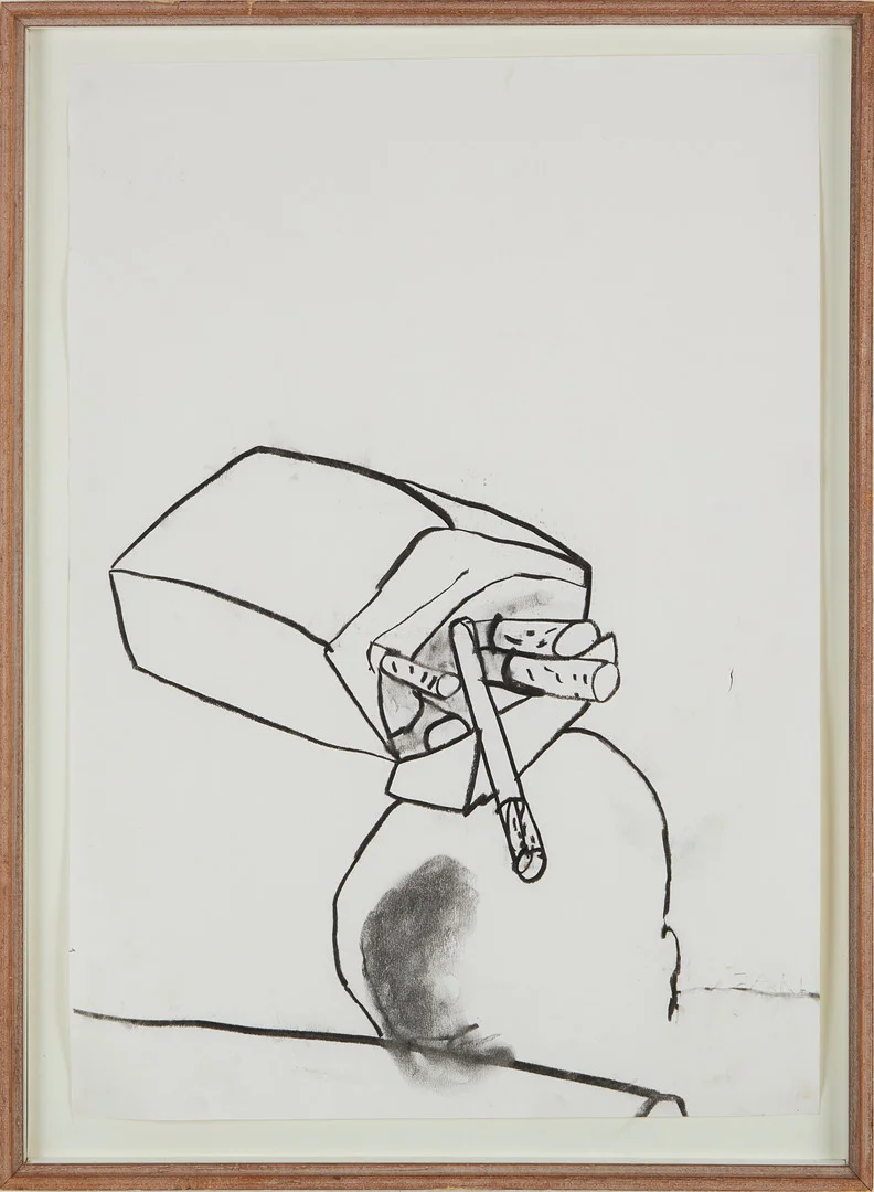 JARL INGVARSSON (FÖDD 1955). "Cigarettask". — Drawings — Stockholms Auktionsverk Magasin 5