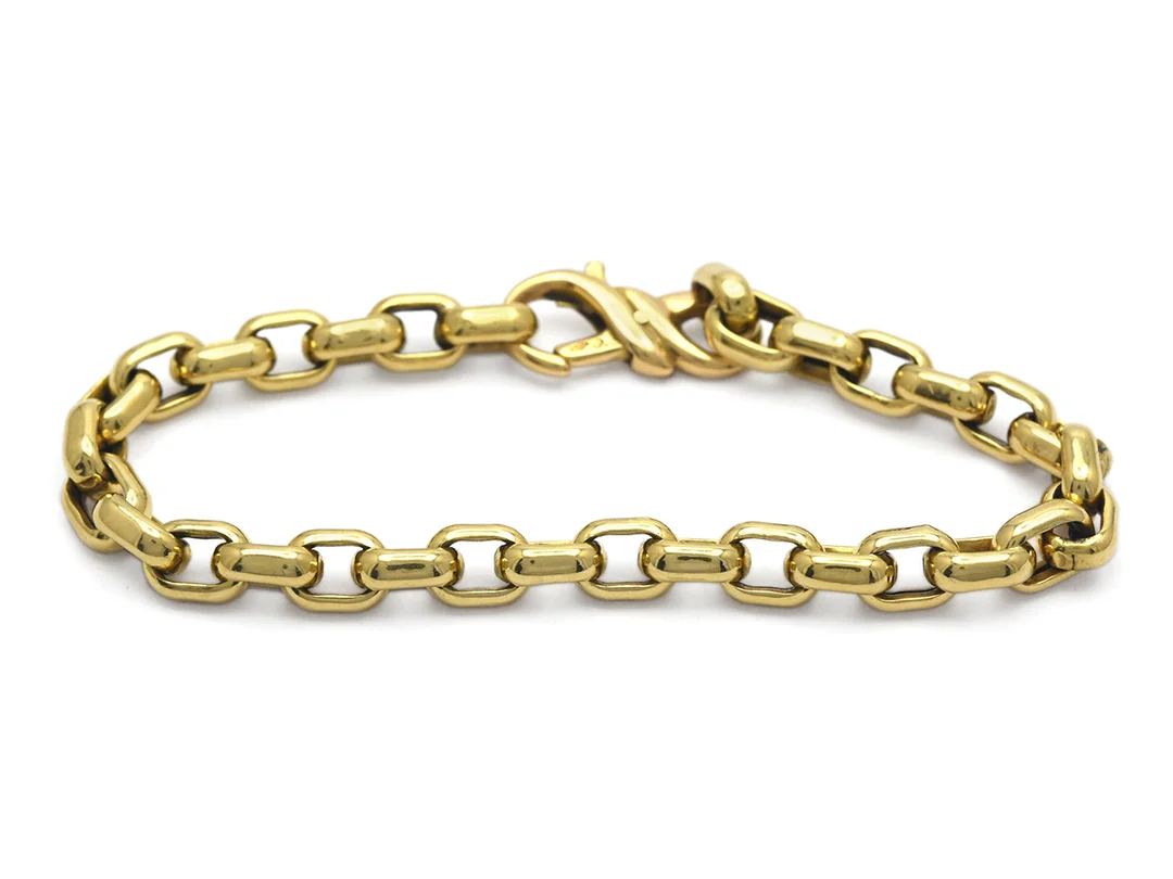 ARMBAND, 18K, guld, längd 17,5 cm, vikt 12,6 g — Smycken/Armband — Kaplans