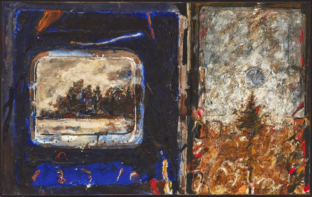 Opdahl, Ørnulf — "To landskap" 1978 — Kunst/Maleri — Blomqvist
