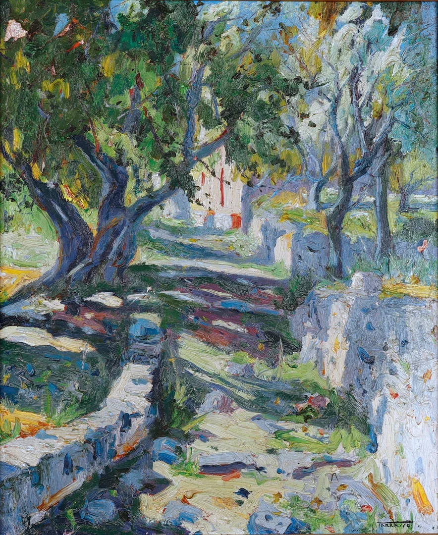 CASIMIR MARTÍNEZ TARRASSÓ (1898–1980). “Sol y sombra, Pedralbes”. — Paintings — Barcelona Auctions