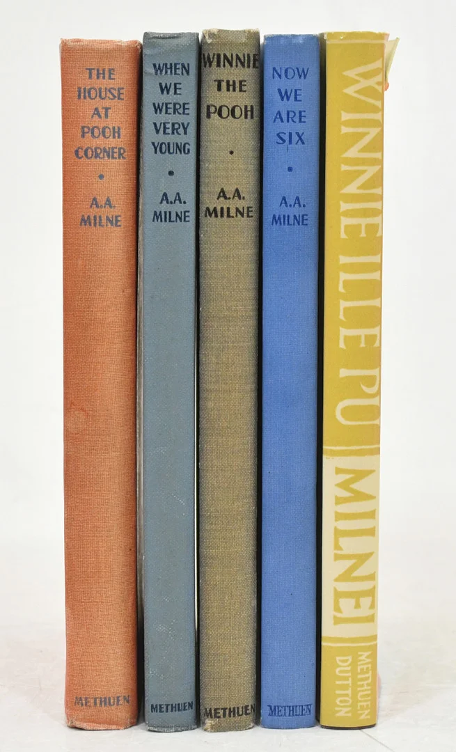 Nalle Puh av A. A. Milne. 5 Volymer. — Books — Connoisseur Bokauktioner