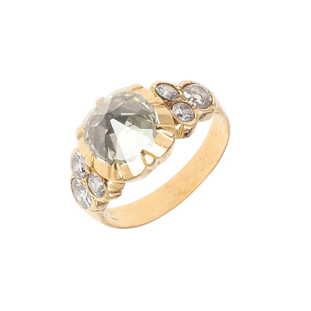 A DIAMOND SOLITAIRE RING. — Rings — Lawrences Auctioneers