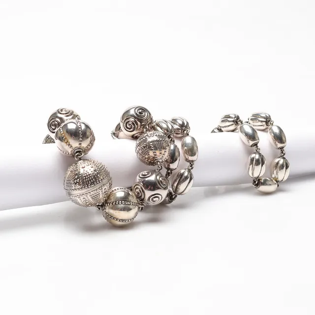KALEVALA KORU. Garnityr, 2 delar, sterlingsilver, "Skatten från Halikko".