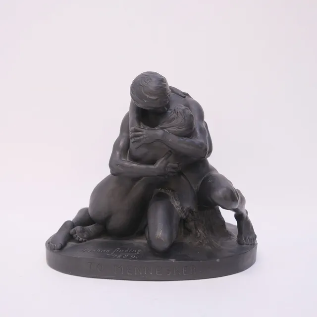 STEPHAN SINDING. SKULPTUR, "TO MENNESKER".