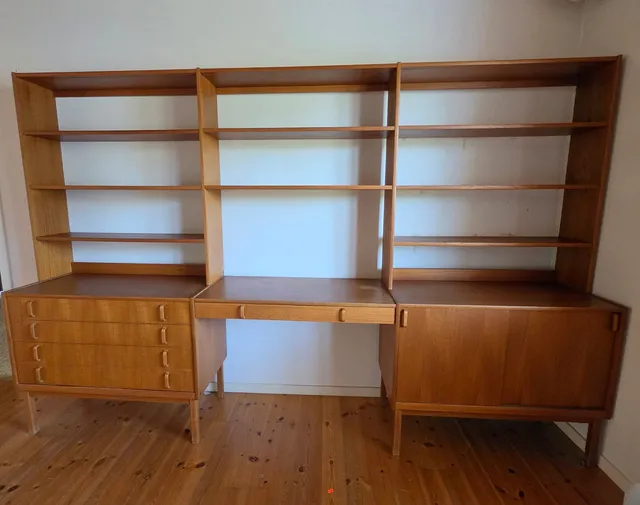 BERTIL FRIDHAGEN. Bokhylla, teak, Bodafors, 1950/60-tal.