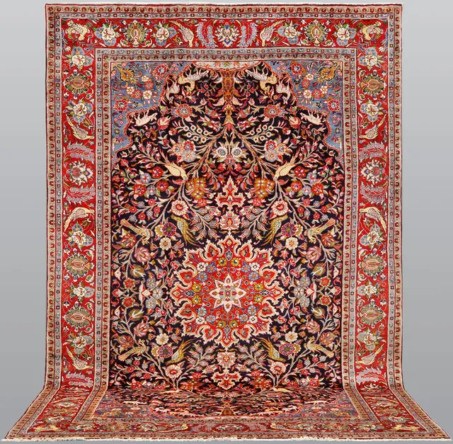 ORIENTMATTA. Figural Shahreza, 370 x 234 cm.