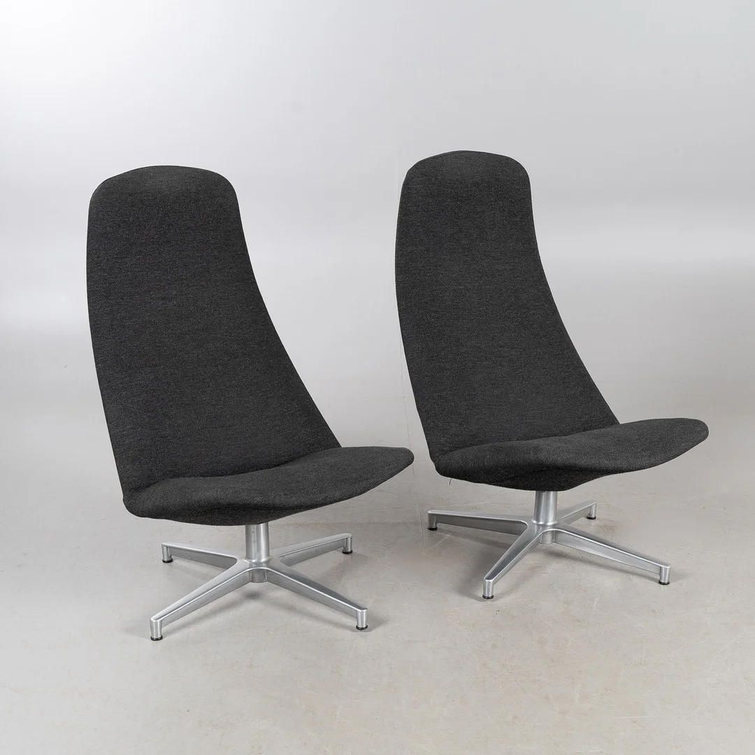 ALF SVENSSON. FÅTÖLJER, 1 par. "Contourette Roto", Dux, 1960/70-tal. — Armchairs & Chairs — Stockholms Auktionsverk Helsingborg