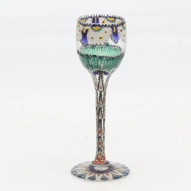 JOSEP MARIA GOL. Goblet with faceted stem.