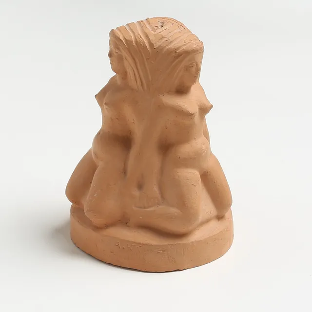 ARVID KÄLLSTRÖM. SKULPTUR, terrakotta, Tripod, signerad.