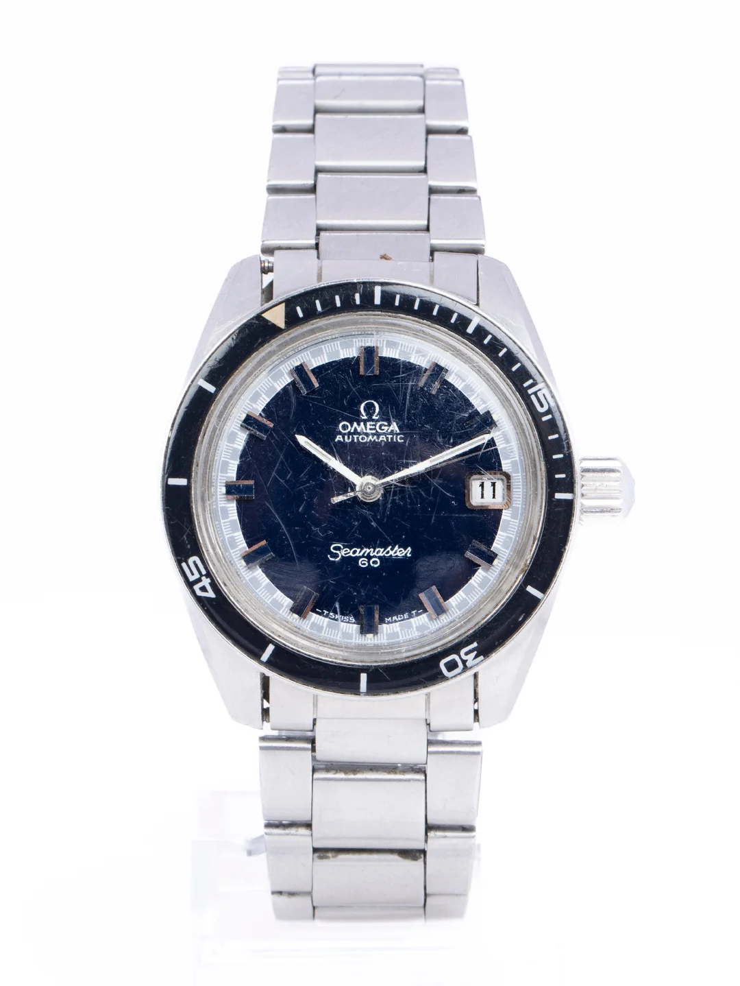 Omega Seamaster 60 Automatic 'Big Crown'. Steel wristwatch, 1960s-70s — Watches and clocks/Men’s watches — Lauritz