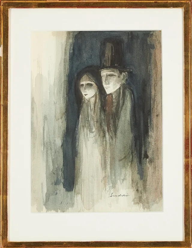 BÖRJE SANDELIN (1926-1971). Afton.