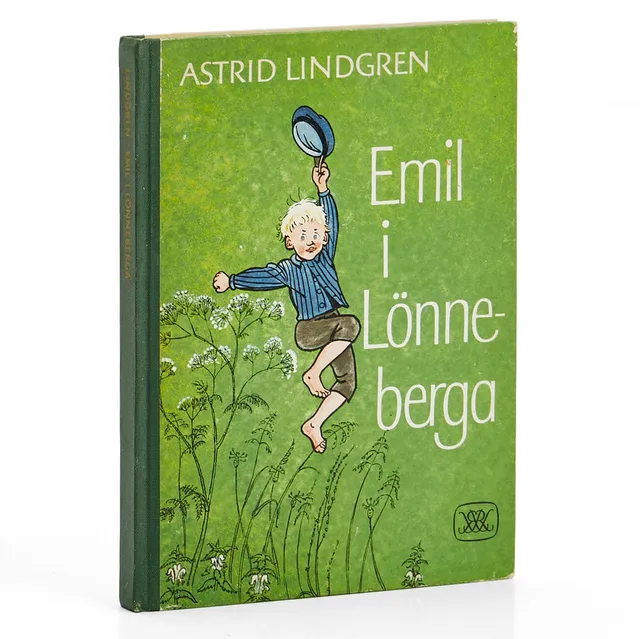 ASTRID LINDGREN, bok, 1971, Emil i Lönneberga, signerat exemplar, dekikation, åttonde upplagan.