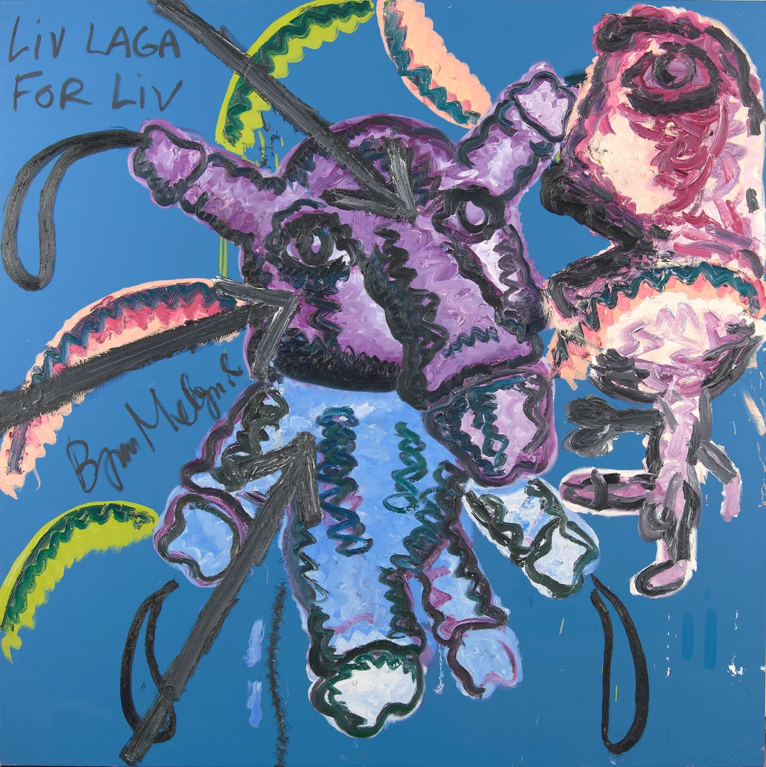 Melgaard, Bjarne — "Untitled" (Liv laga for Liv), trolig 2018 — Kunst/Maleri — Blomqvist