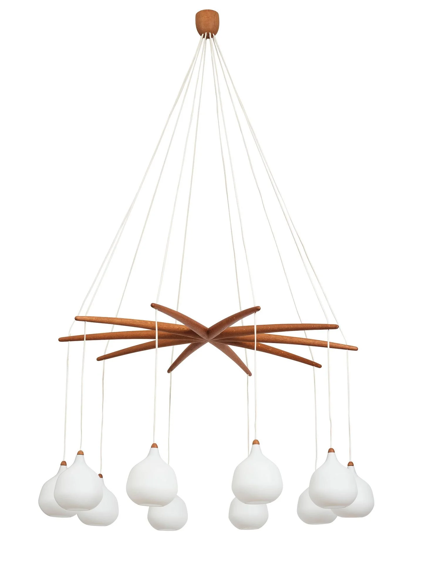 Uno & Östen Kristiansson, taklampa, Luxus, Vittsjö, 1950-60-tal. — Bukowskis