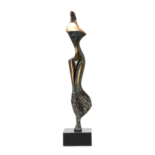STAN WYS. Skulptur, brons, monterad på sockel i sten, signerad, numrerad 50/50 och daterad 2006.