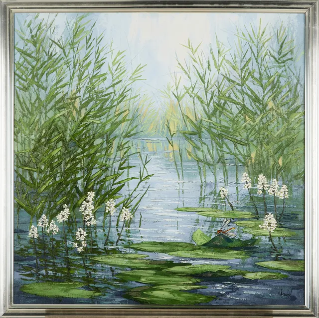 ULF ÅLUND (FÖDD 1948). "Blodröd Ängsttrollslända", olja på duk, signerad Ålund.