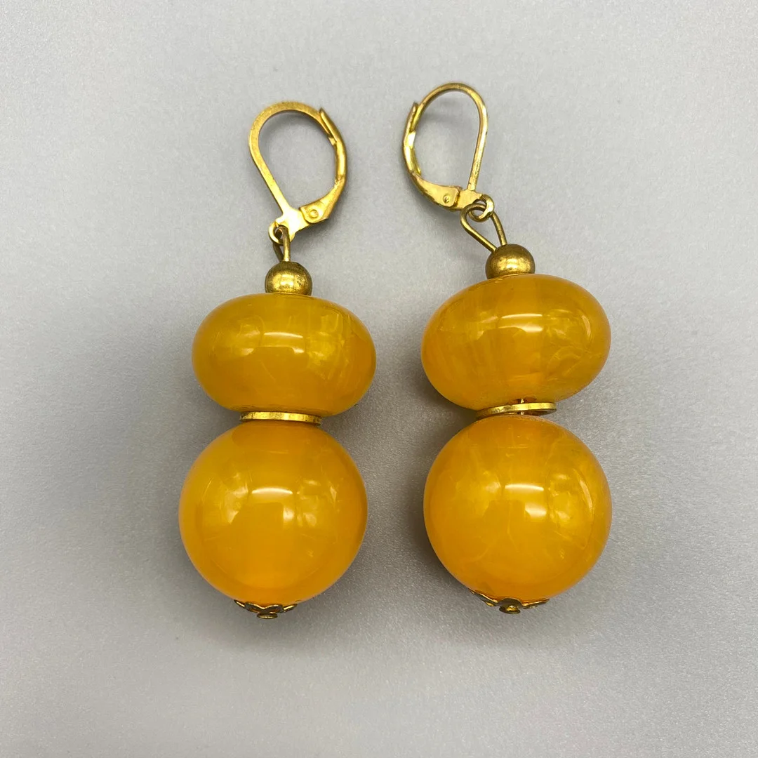 BAKELIT ART DECOR OHRRINGE. — Earrings — Kunst- und Auktionshaus Kleinhenz