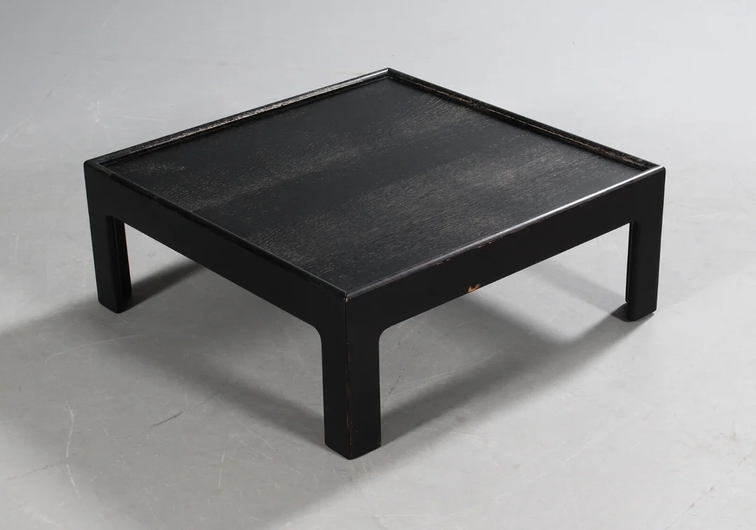 Dansk møbelproduce. Sofabord, sortlaseret, 1970'erne — Furniture/Coffee tables, occasional tables — Lauritz
