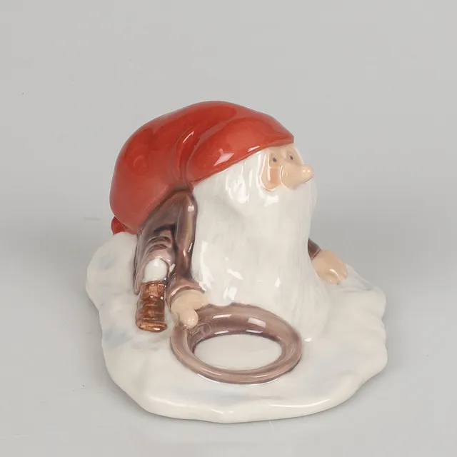 HARALD WIBERG. Figurin, Porslin, Tomte, Royal Copenhagen, Denmark.
