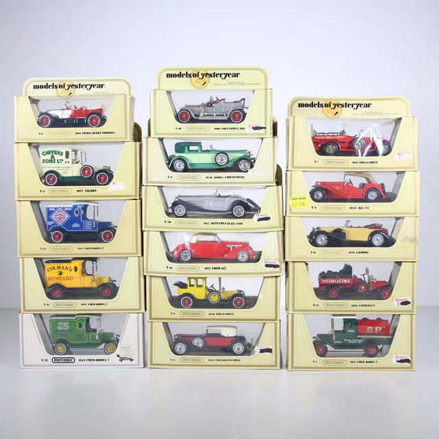 MATCHBOX. 'Models Of Yesteryear', in Originalschachteln, 1970er Jahre, 16 Stück.