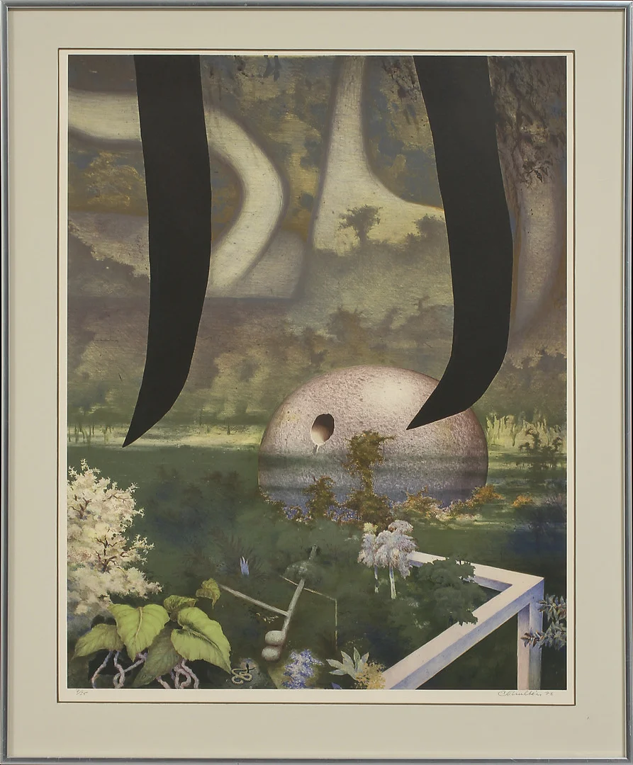 CARL OTTO HULTÉN. Vegetation, litografi, sign o numr 7/25. — Engravings & Prints — Göteborgs Auktionsverk