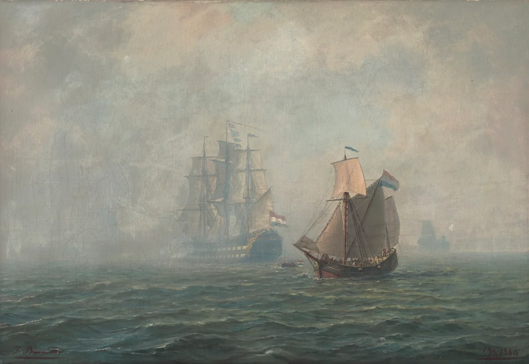 Bennetter, Johan Jakob — Marine, 1888 — Kunst/Maleri — Blomqvist
