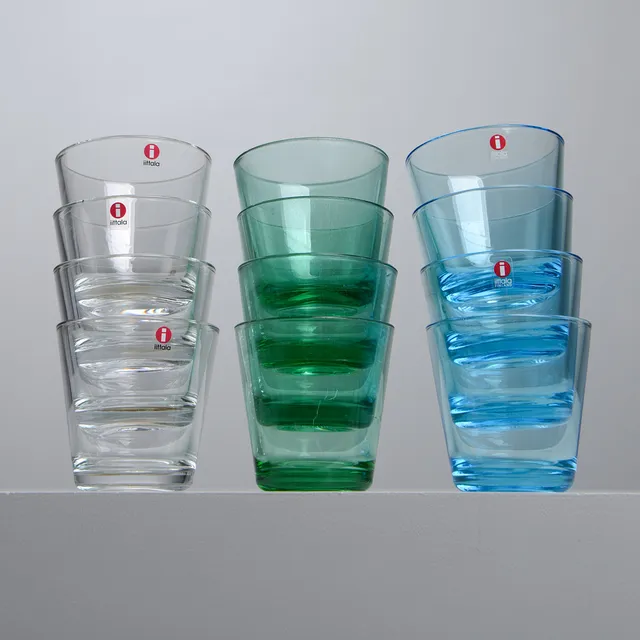 KAJ FRANCK. "Kartio", 12 st glas, Iittala, Finland.