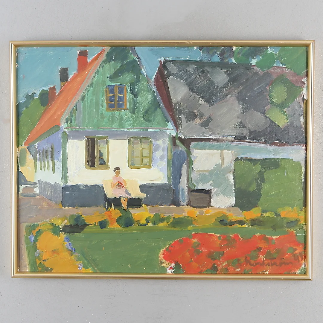 GERHARD NORDSTRÖM. olja på duk, signerad samt daterad 49. — Paintings — Auktionshuset Kolonn