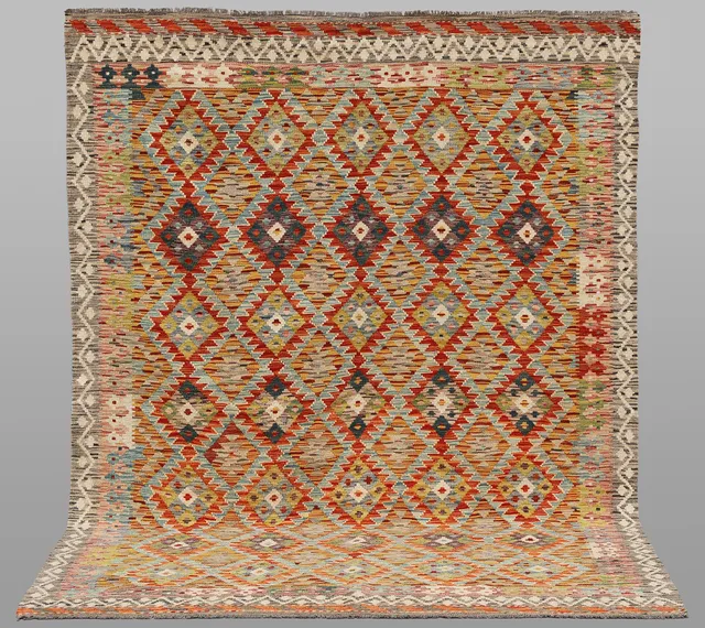 ORIENTMATTA, kelim, handvävd, klassisk design, ca 245 x 185 cm.