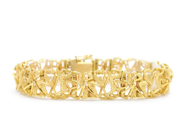 ARMBAND, 18K, guld, längd 19 cm, Italien ca 1970, längd 19 cm vikt 44,5 g