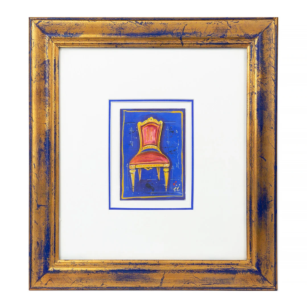 INGBRITT LAGERBERG. stol, gouache, signerad. — Paintings — Stockholms Auktionsverk Göteborg