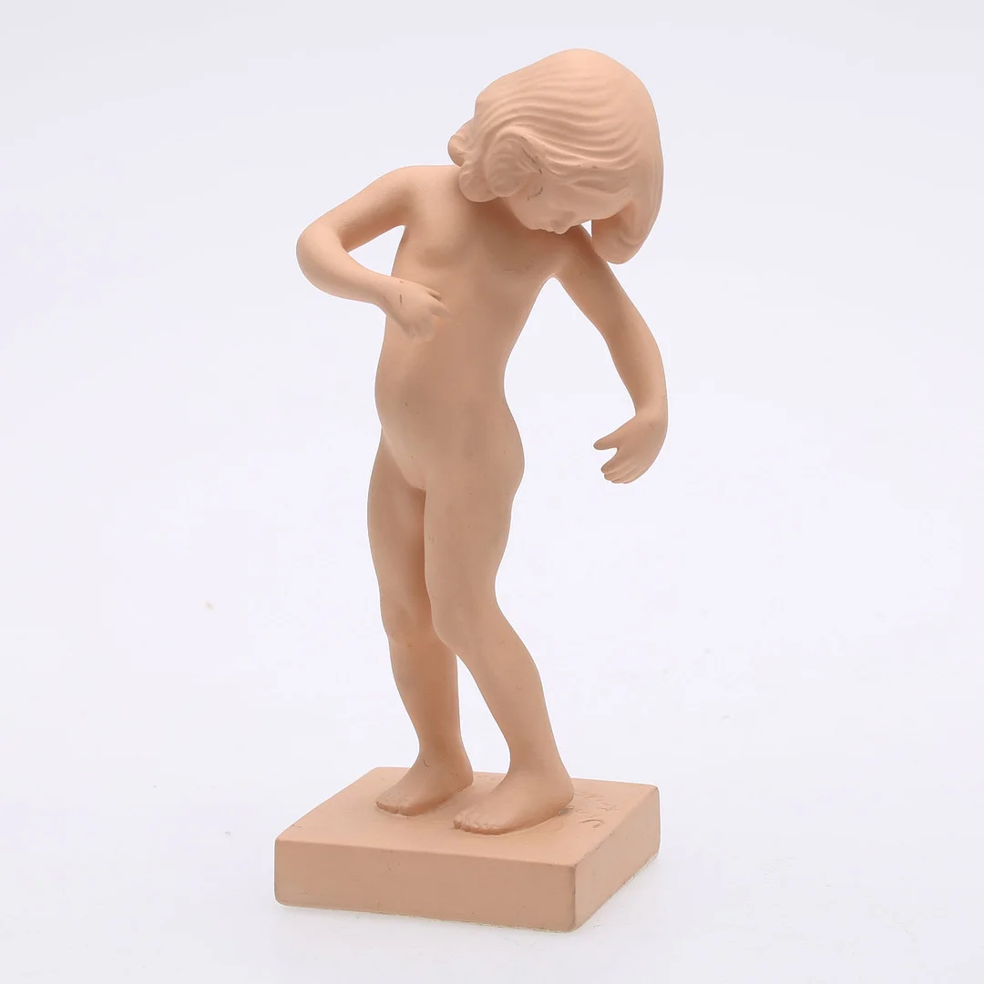 KAI NIELSEN. EFTER. Figurin, terrakotta, "Venus Skalipygos", Danmark. — Sculptures & Bronzes — Auktionshuset Thelin & Johansson