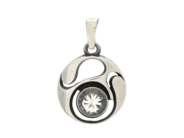 KARL LAINE, silver, bergkristall, Karl Laine, Finland, höjd 24 mm, vikt 3,0 g.
