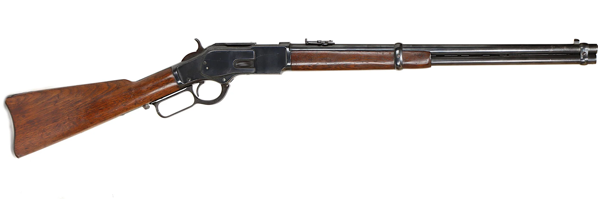 KULGEVÄR, Bygelrepeter, fabrikat Winchester, modell 1873, kaliber .44 WCF, tillv.nr 251928B, se-nr begagnad. — Rifles — Walter Borg