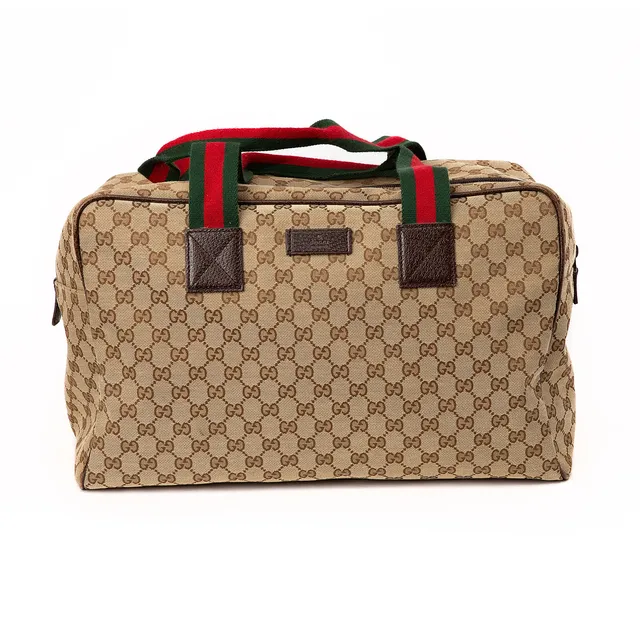 GUCCI. Weekendbag, canvas.