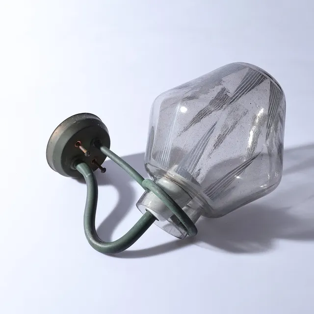 UTOMHUSBELYSNING, glas och metall, 1950/60-tal.