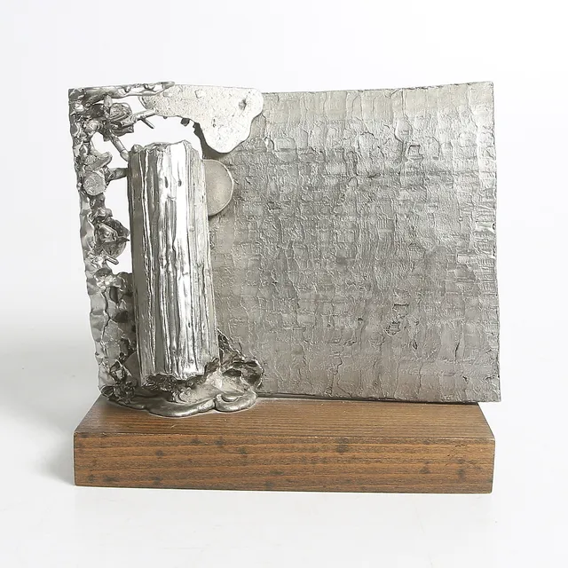 ÅKE LAGERBORG. Skulptur, "genombrytning", signerad, och daterad 1969.