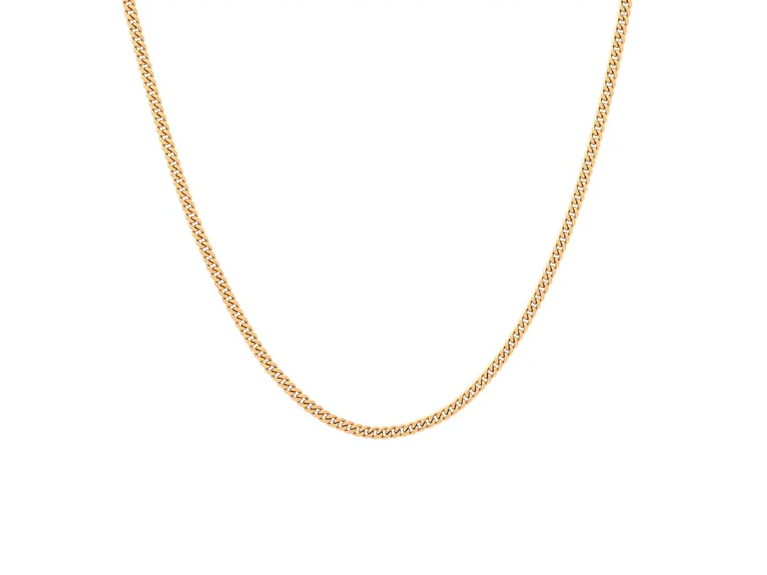 HALSKEDJA, 18K guld, pansarlänk, Balestra, längd 56 cm, vikt 14,6 g. — Smycken/Halskedja — Kaplans