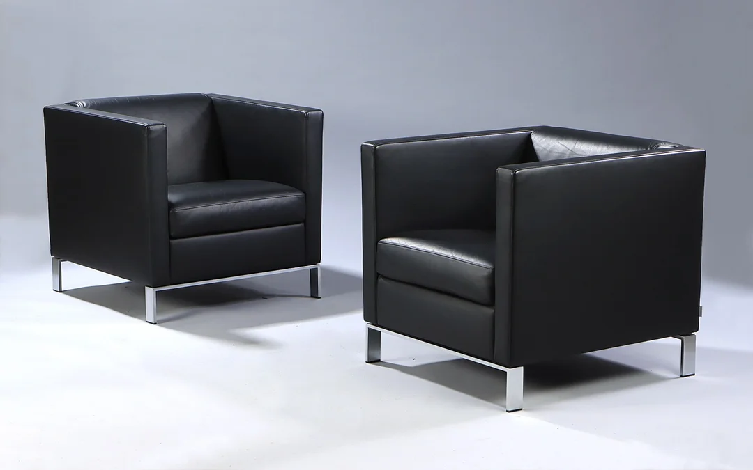 Norman Foster for Walter Knoll. Et par lænestole, model 501 'Congress'. (2). — Furniture/Lounge chairs — Lauritz
