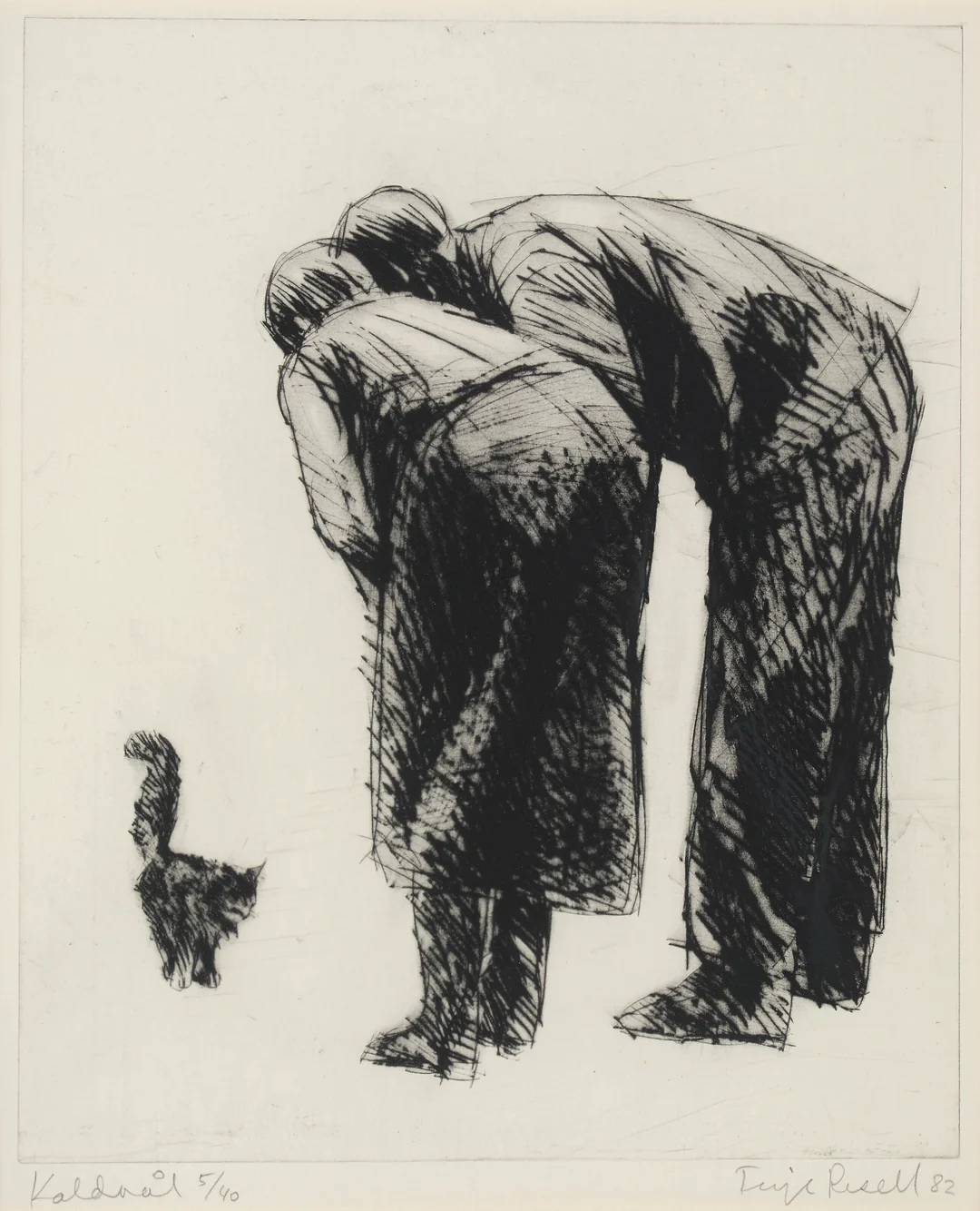 Resell, Terje — Kattunge, 1982 — Kunst/Grafikk — Blomqvist