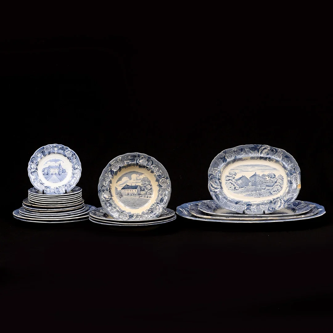 SERVISDELAR, "Skåne", flintgods, 23 delar, Rörstrand. — European — Crafoord Auktioner Malmö