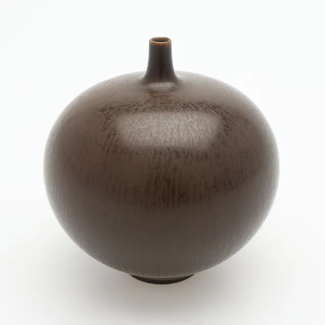 BERNDT FRIBERG. VAS, GLASERAT STENGODS, GUSTAVSBERGS STUDIO, SIGNERAD OCH DATERAD 1959.