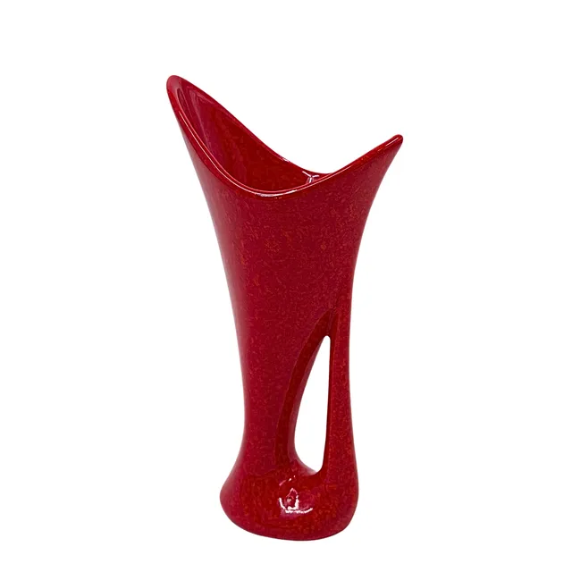 GITAN KERAMIKVASE IN ROT AUS SAN MARINO.