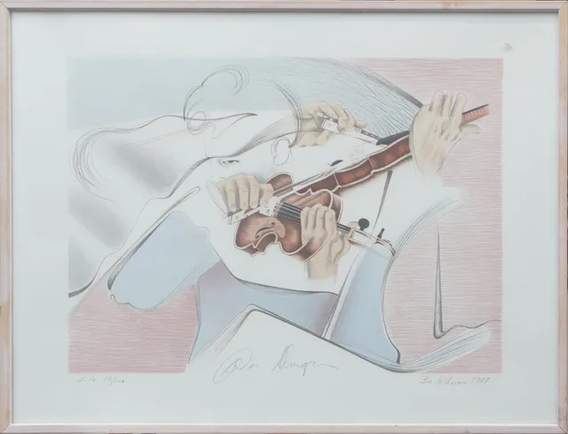 BO NILSSON. LITO, signerad, 1987.
