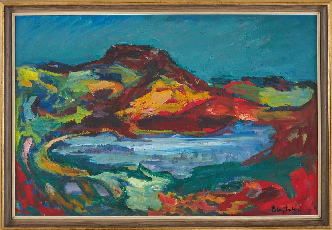 BENGTOLLE OLDINGER. Landskapsmotiv, olja på duk, signerad. — Paintings — Stockholms Auktionsverk Sickla