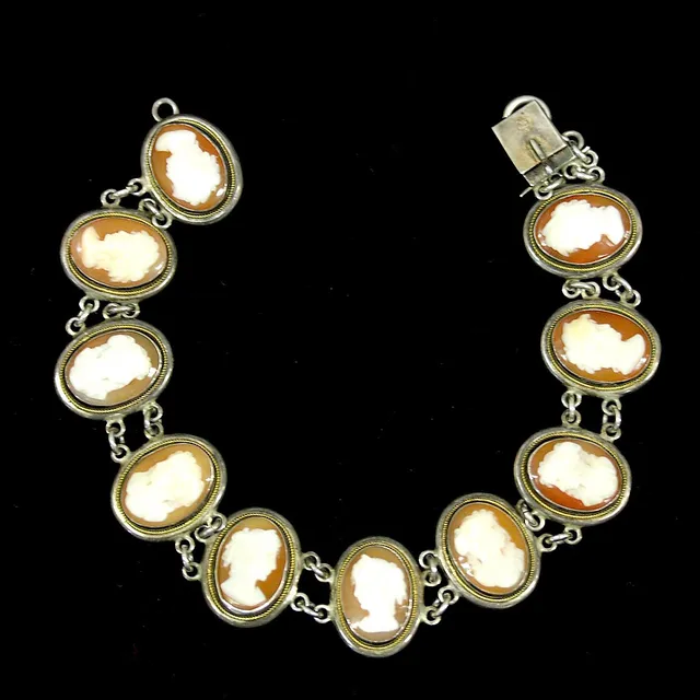 ARMBAND, camé, silver 925.