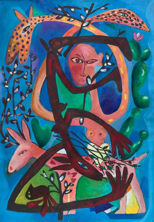 Storn, Willibald — Kvinne og dyr, 1986